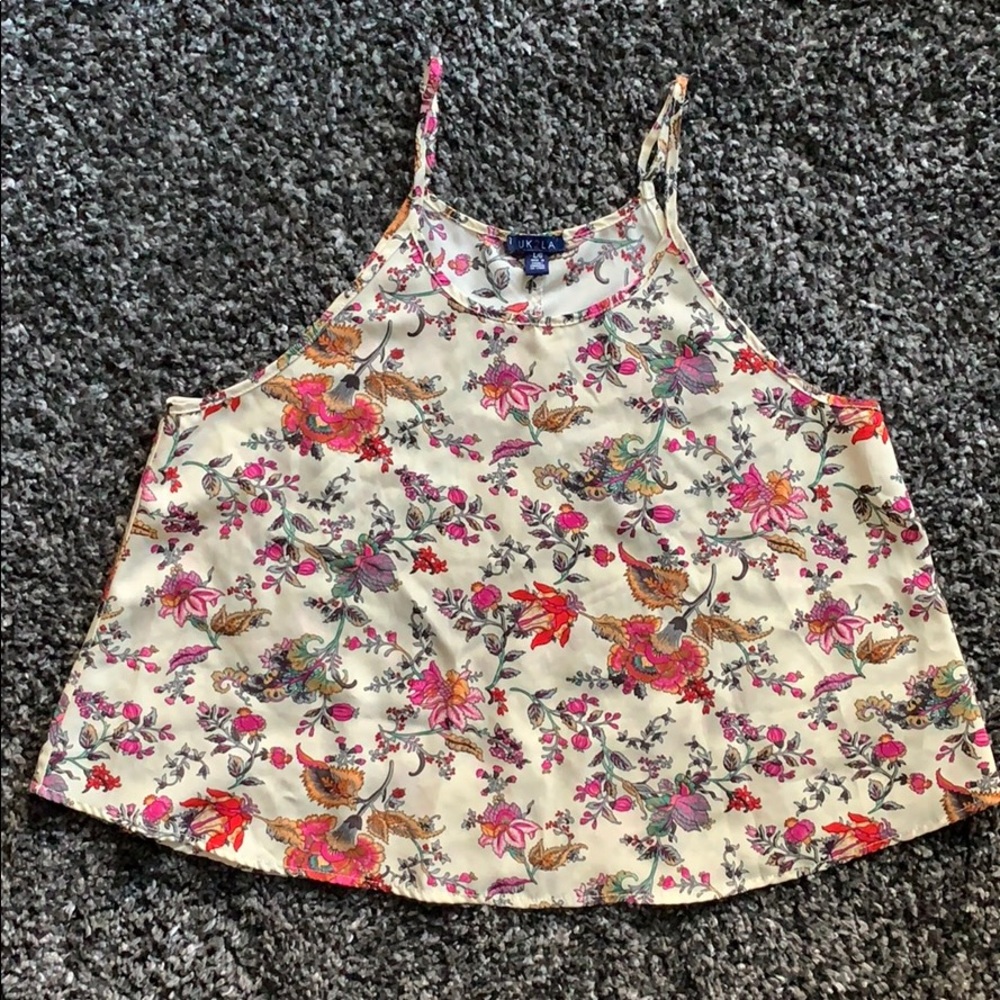 Floral Summer Blouse/Top with Adjustable Straps